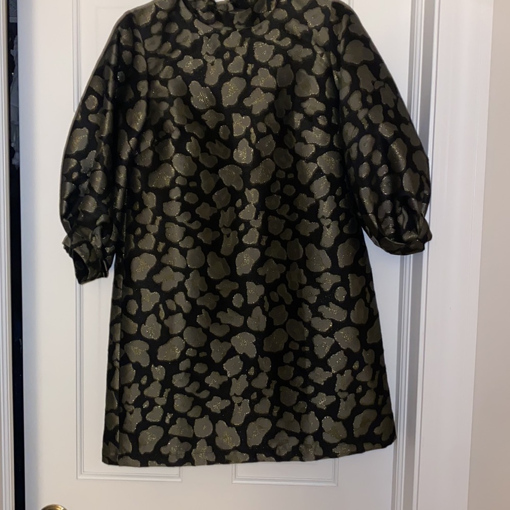 Topshop puff sleeve cheetah mini dress
